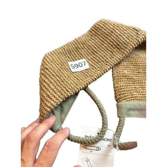IKEA Dvärghyacint Back Scrubber 54cm Natural Beige & Green 70% Jute 30% Polyeste - Picture 2 of 6